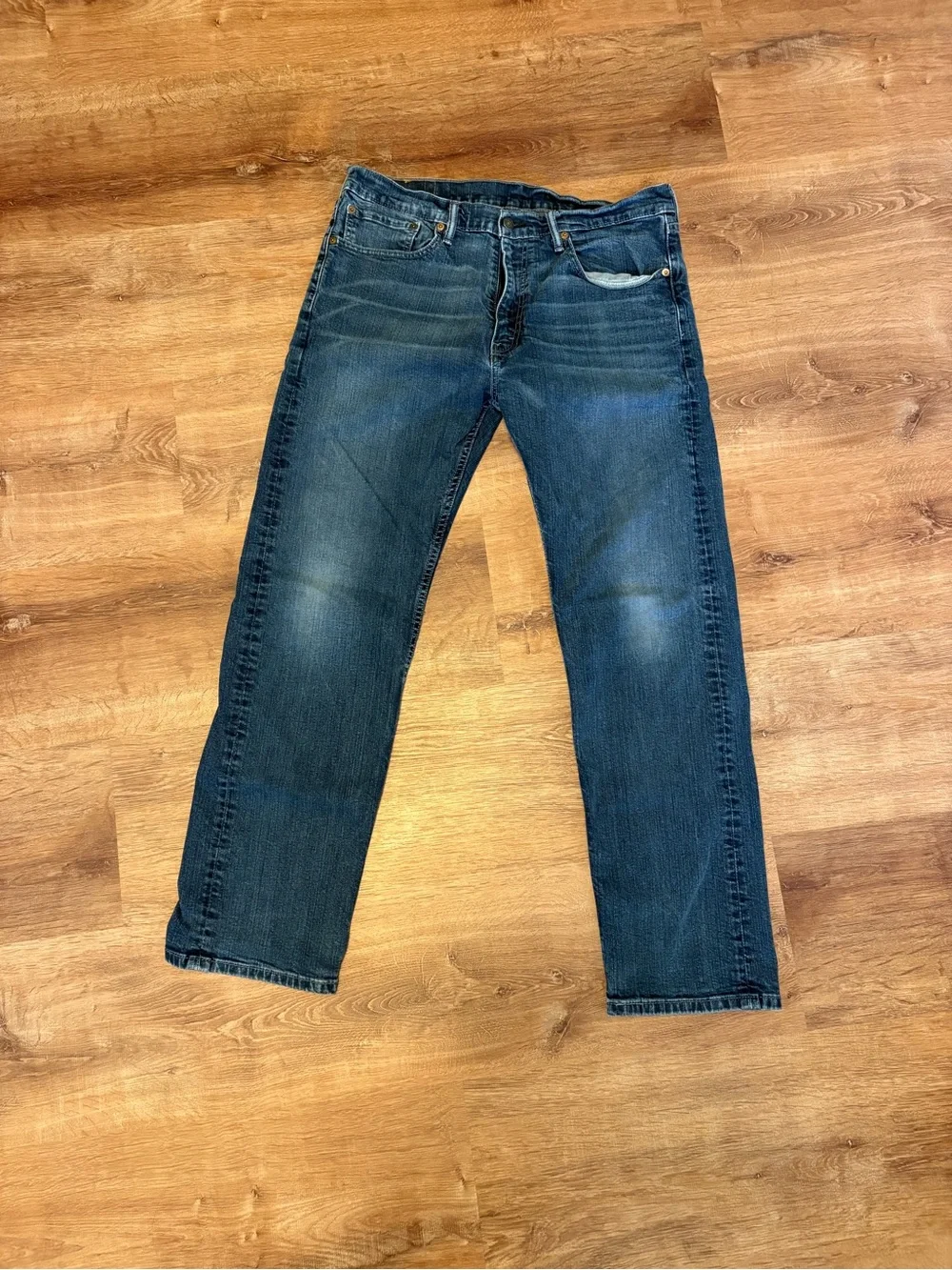 Levi's Dark Blue Straight Leg Men's Jeans Size 36x32